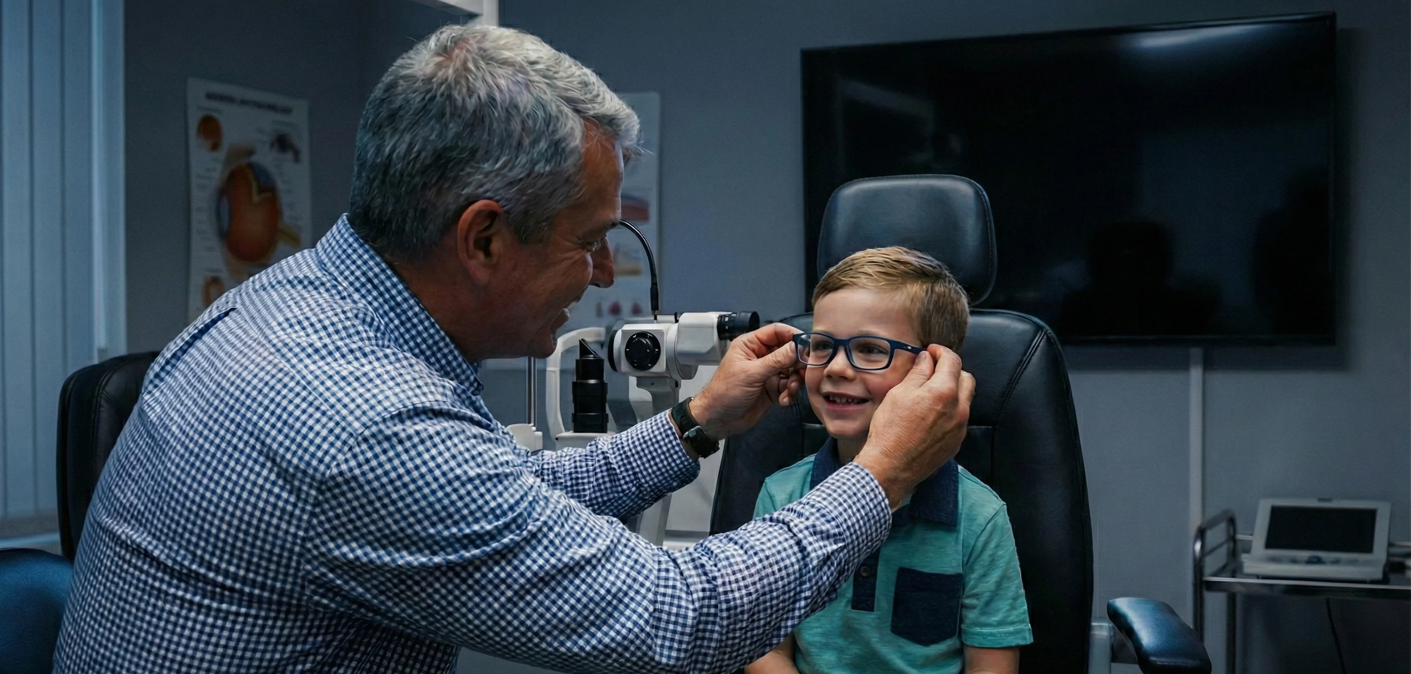 Testeo de visión a un niño